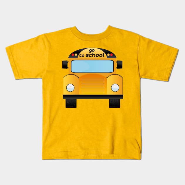 school bus Kids T-Shirt by Ahmed ALaa